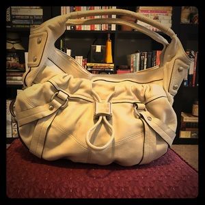 🧡🖤B makowsky cream leopard satchel🖤🧡